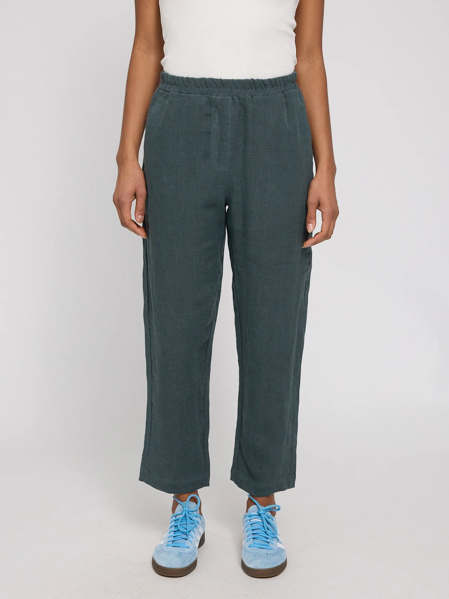 Straight Leg Linen Pants - Image 13