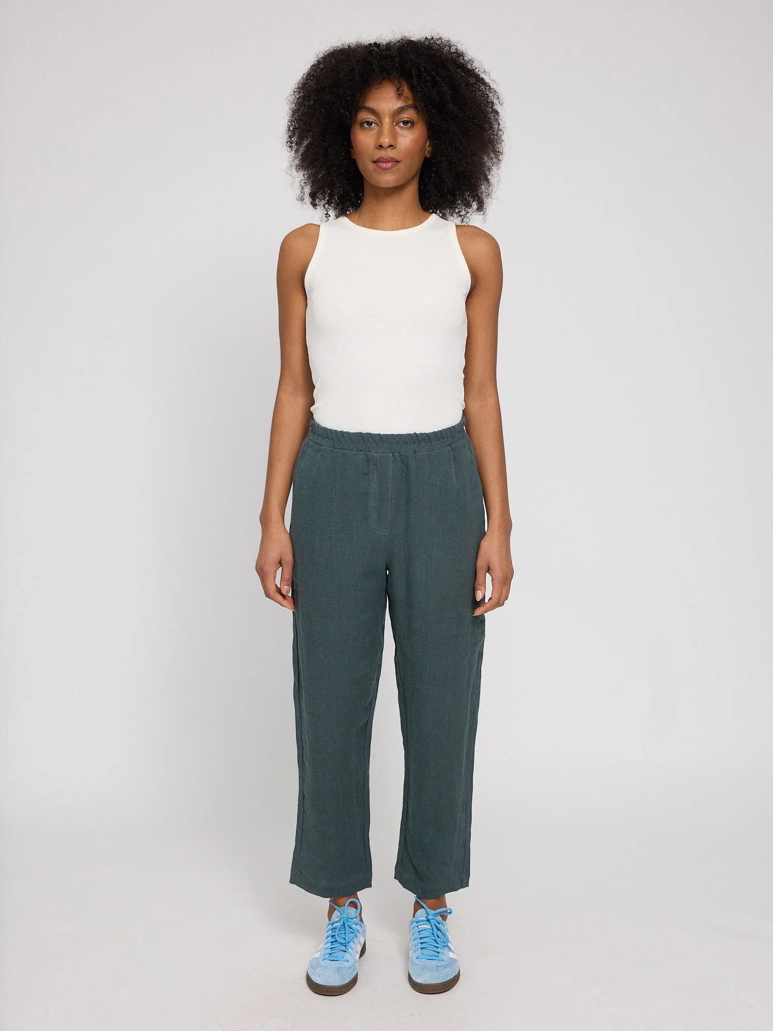 Straight Leg Linen Pants - Image 16