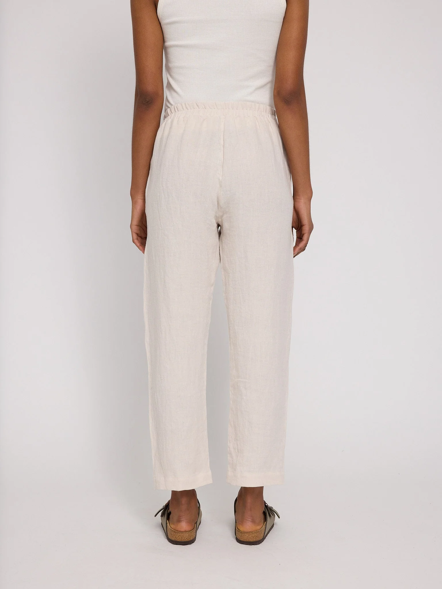 Straight Leg Linen Pants - Image 2