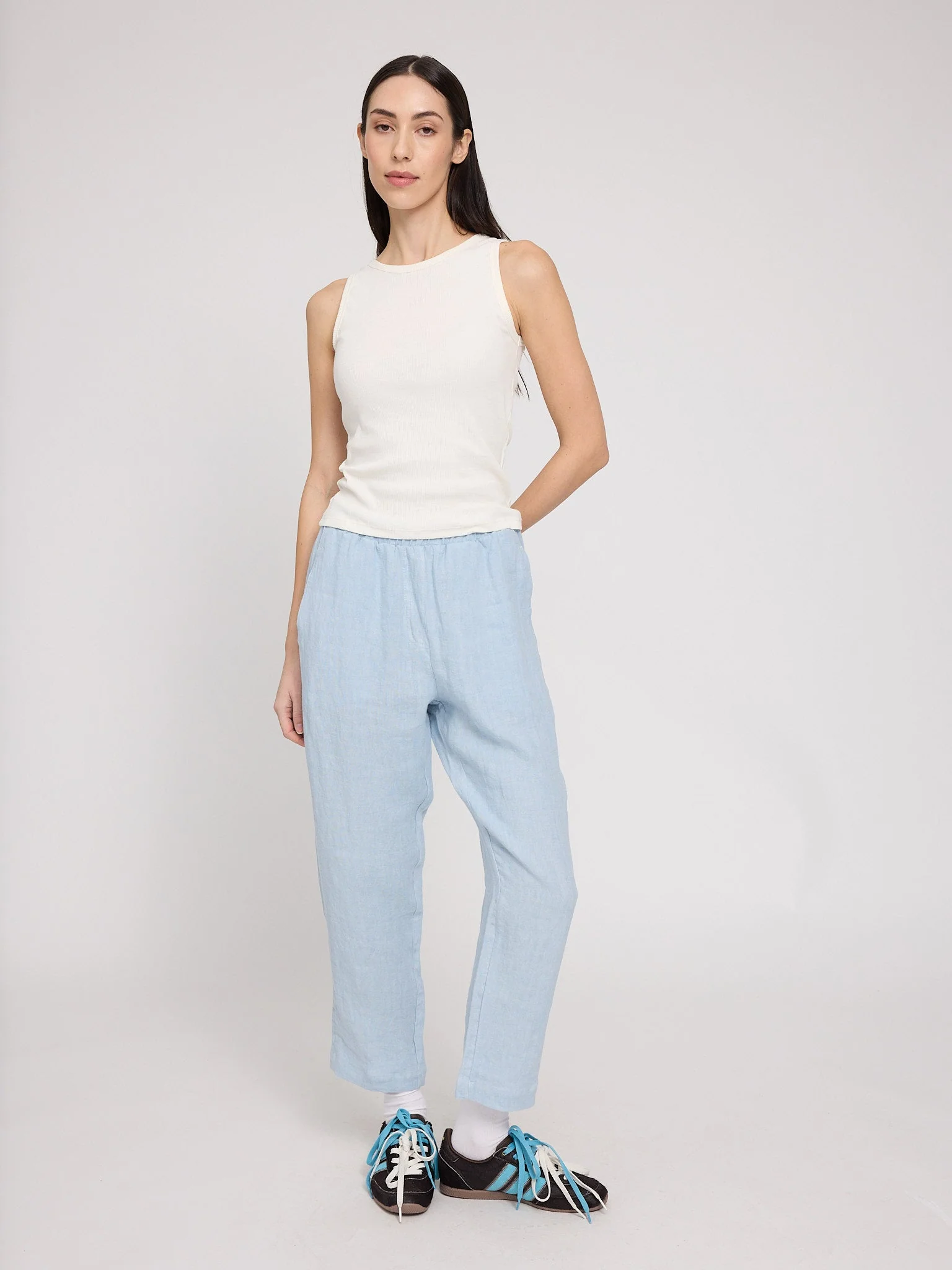 Straight Leg Linen Pants - Image 23