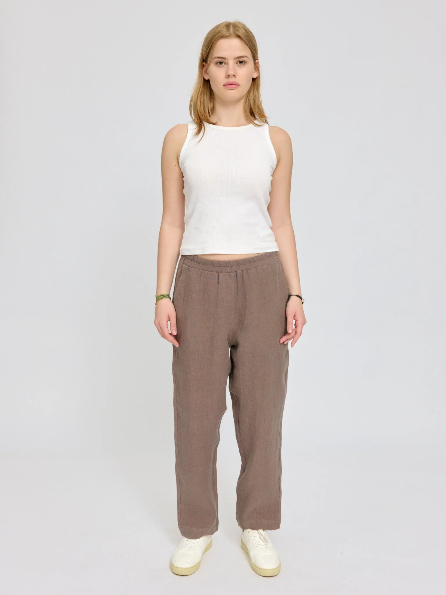 Straight Leg Linen Pants - Image 28