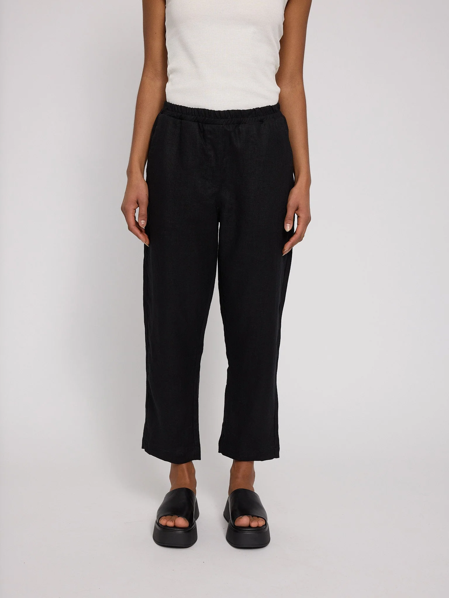 Straight Leg Linen Pants - Image 31