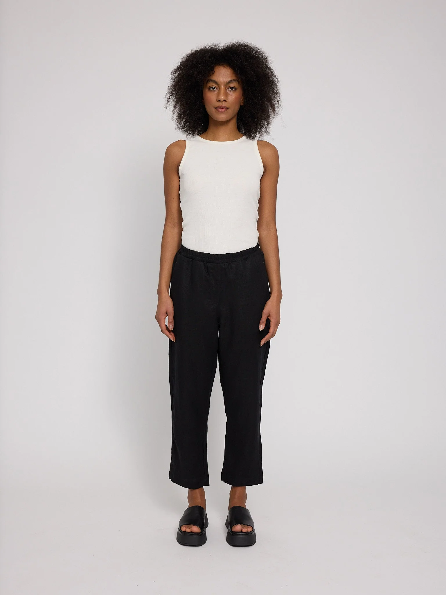 Straight Leg Linen Pants - Image 34
