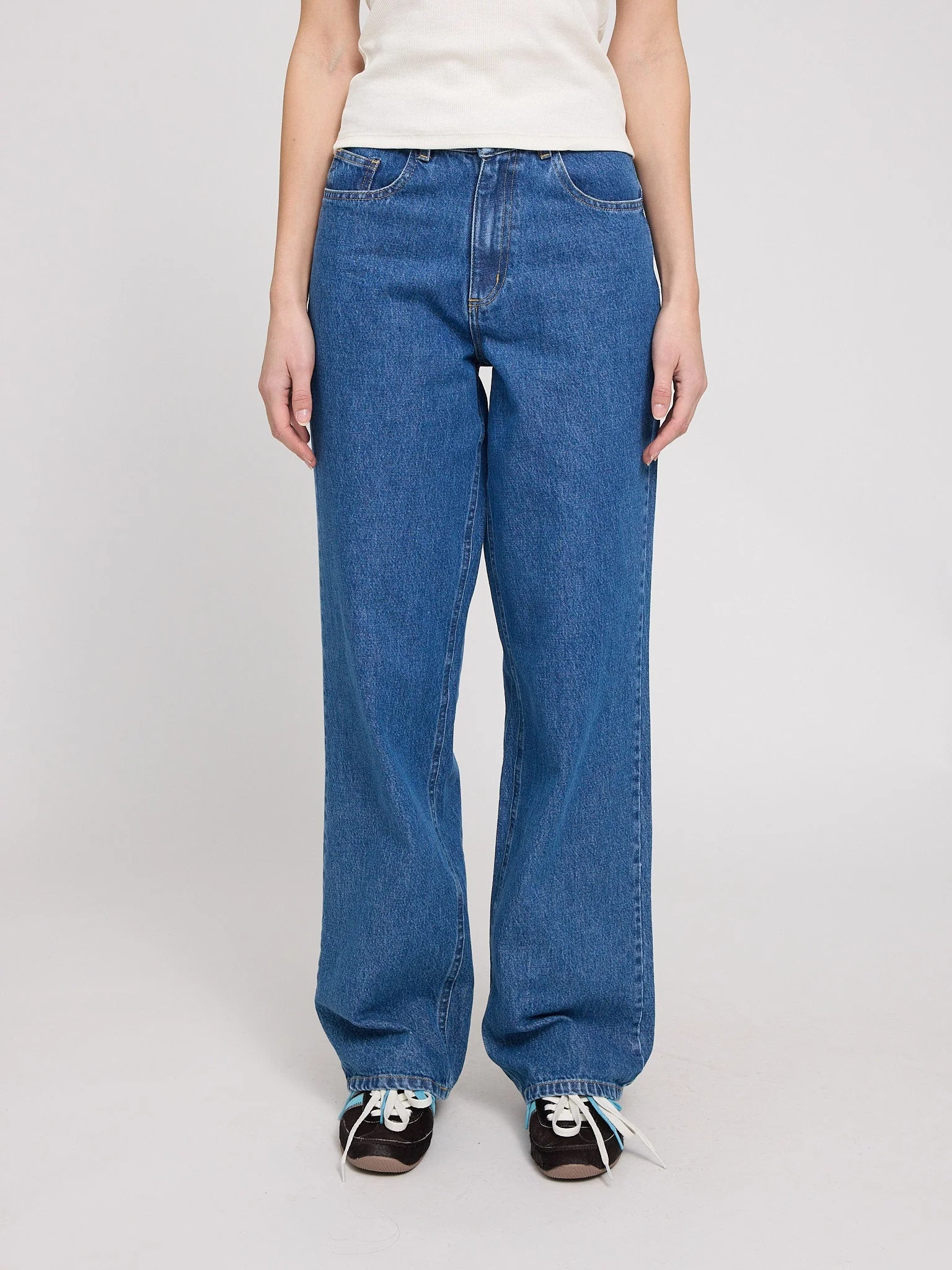 Wide Leg Denim Pants