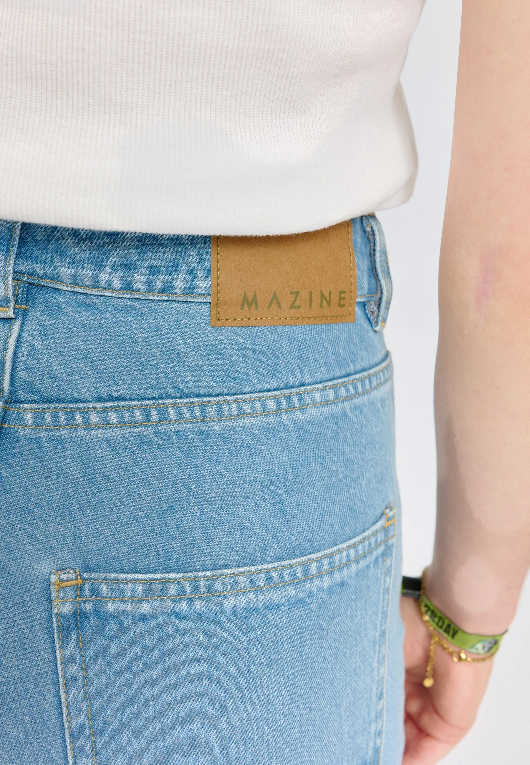 Wide Leg Denim Pants - Image 10
