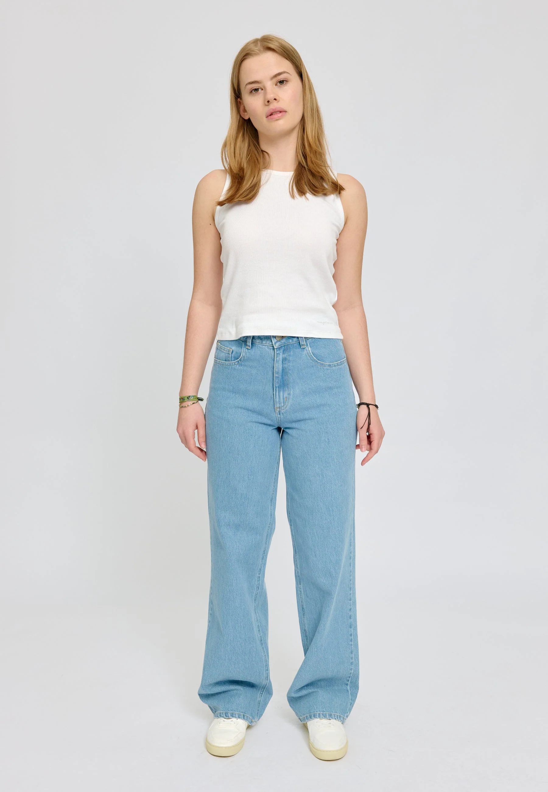 Wide Leg Denim Pants - Image 11