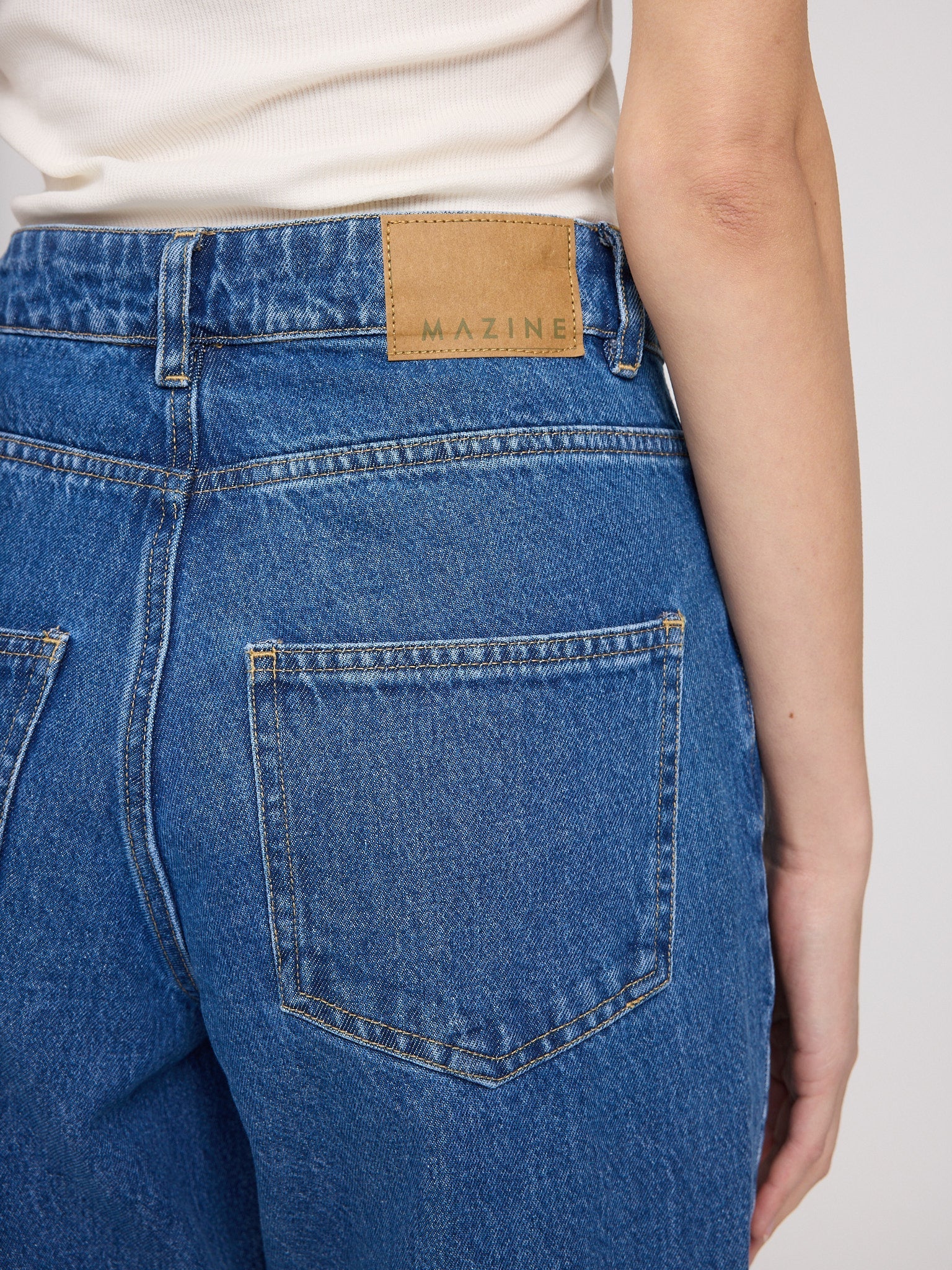 Wide Leg Denim Pants - Image 4