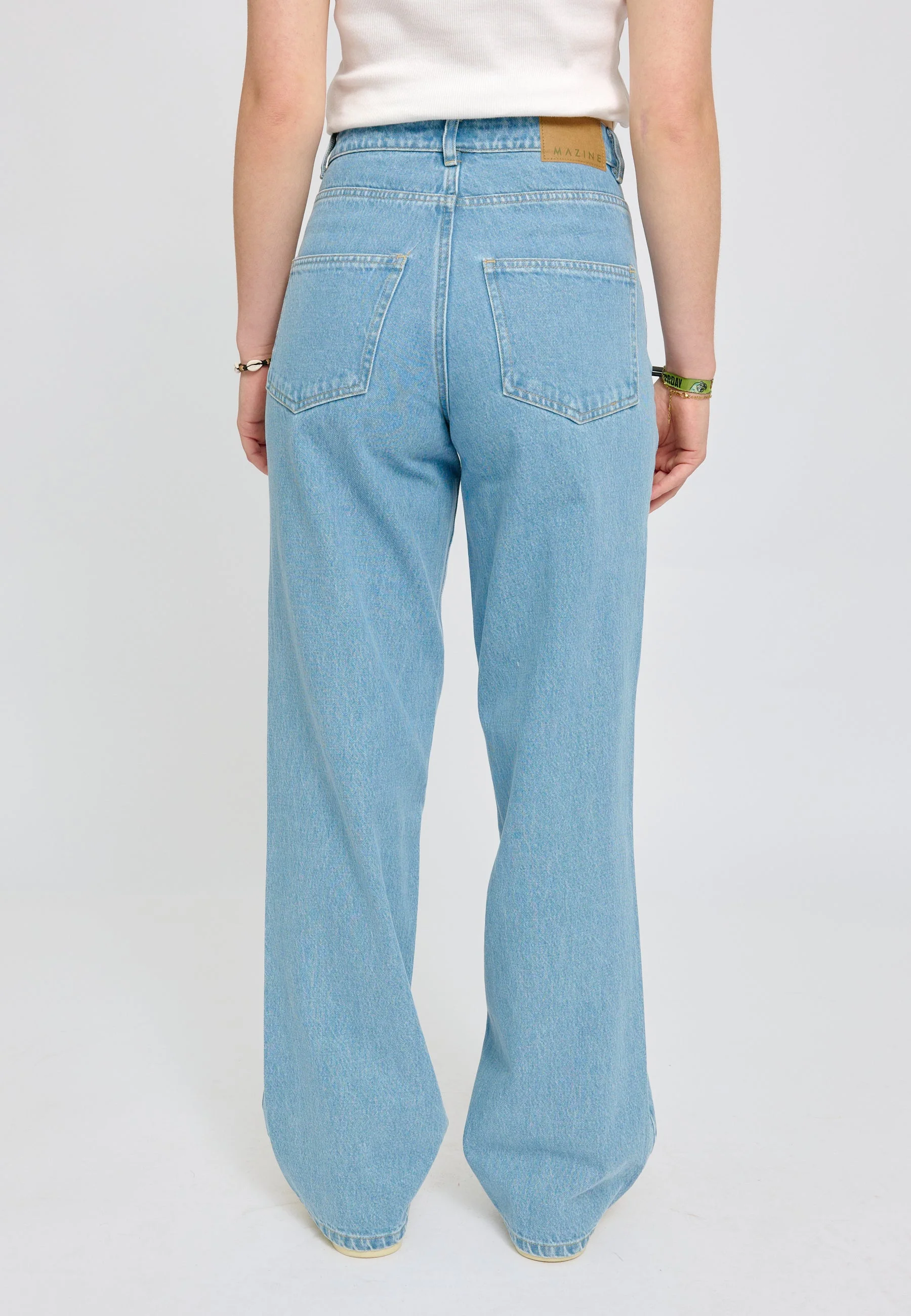 Wide Leg Denim Pants - Image 9