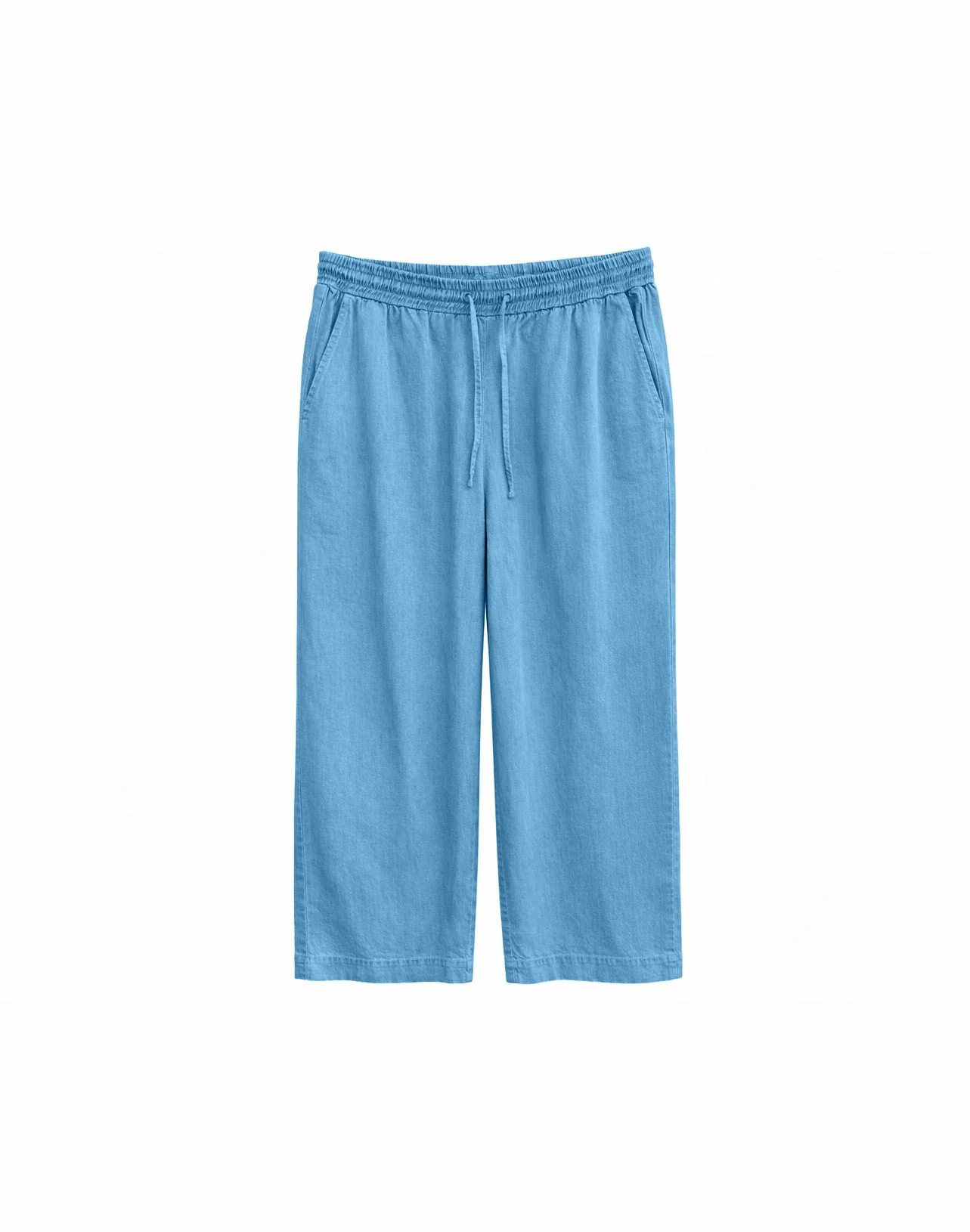 Wide Leg Tencel Pants Elastic - Image 7